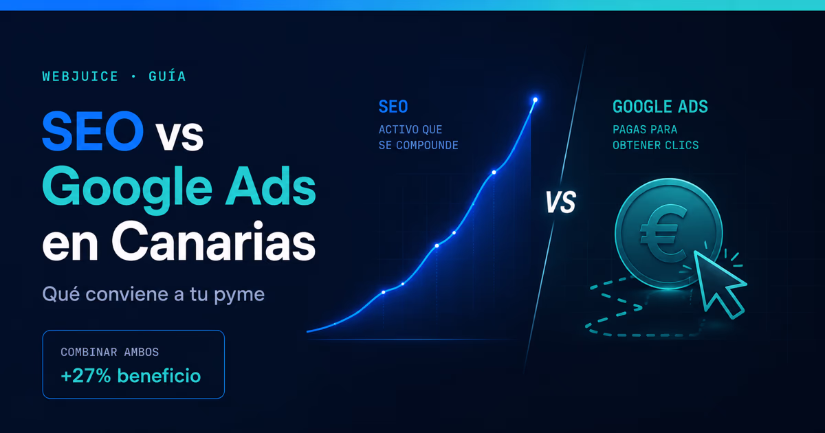SEO vs Google Ads en Canarias: cual conviene a tu pyme